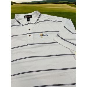 Vintage PGA Tour President's Cup Golf White‎ Polo Shirt - XXL - READ